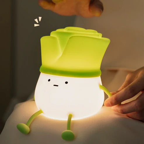 LED Green Onion Lamp – Relaxing Desk Night Light - MR RAK
