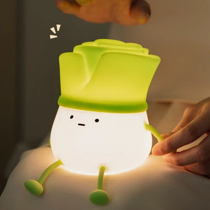 LED Green Onion Lamp – Relaxing Desk Night Light - MR RAK